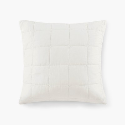 Olliix Gema European Pillow Sham Soft White