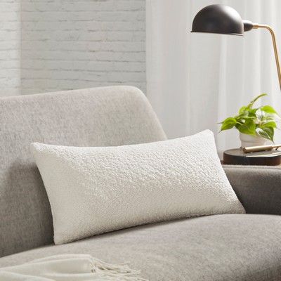 Olliix Orion Boucle Oblong Decor Pillow White