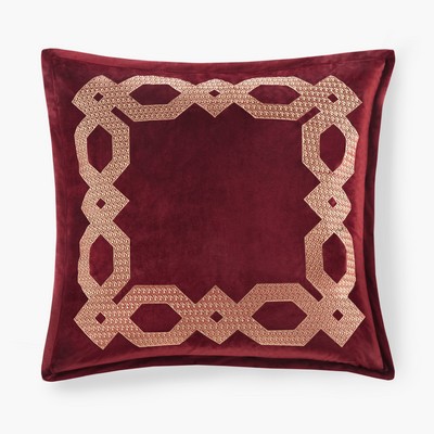 Olliix Clermont European Pillow Sham Burgundy