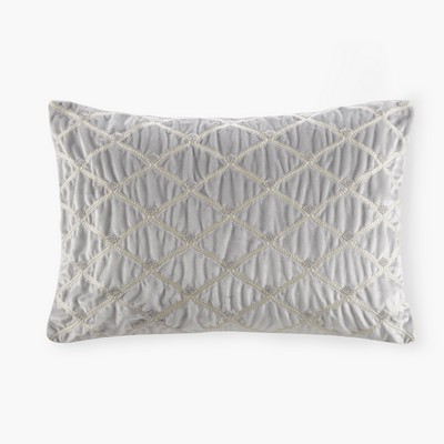 Olliix Aumont Oblong Decor Pillow Silver