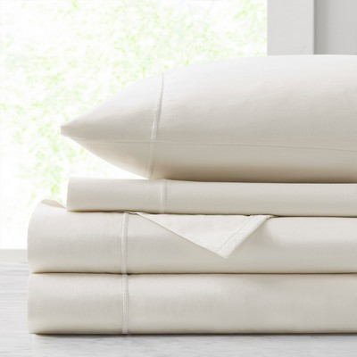 Olliix Luxury Egyptian 500TC Cotton Sheet Set Ivory