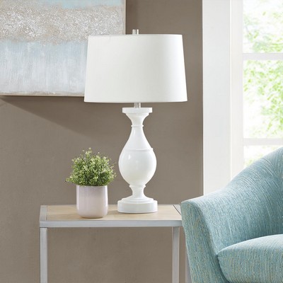 Olliix Blythe Resin Table Lamp White