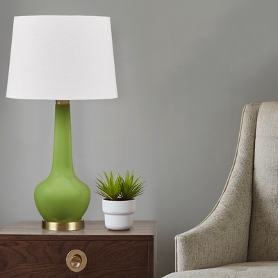 Olliix Zazie Ceramic Genie Table Lamp Green