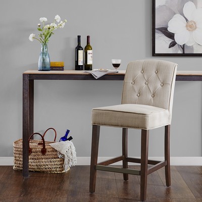 Olliix Marian Tufted Counter Stool Tan