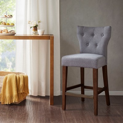 Olliix Avila Tufted Back Counter Stool Grey