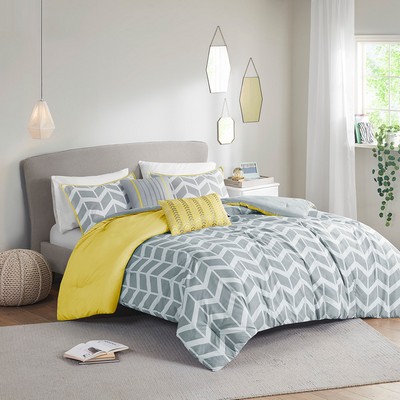 Olliix Nadia Comforter Set Yellow