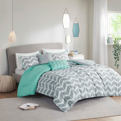 Olliix Nadia Comforter Set Aqua