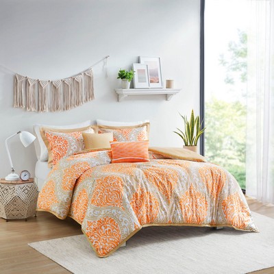 Olliix Senna Comforter Set Orange