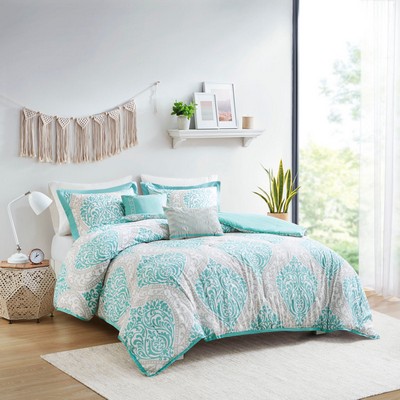 Olliix Senna Comforter Set Aqua