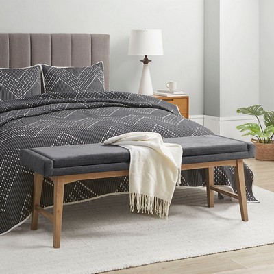 Olliix April Accent Bench Grey Multi