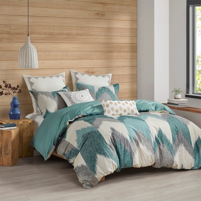 Olliix Alpine 3 Piece Duvet Cover Mini Set Aqua