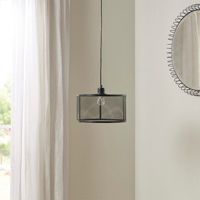 Olliix Jaxson Metal Mesh Pendant Black