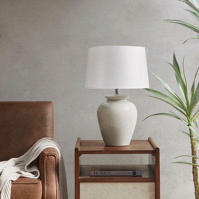 Olliix Anzio Ceramic Table Lamp Cream