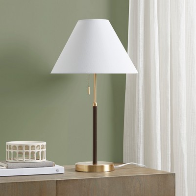 Olliix Bromley Two Tone Pull-chain Table Lamp Gold/Brown