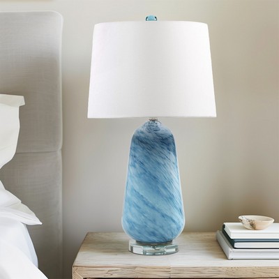 Olliix Aquaviva Confetti Glass Table Lamp Blue