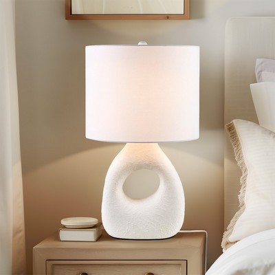 Olliix Trilluxe Ceramic Table Lamp White