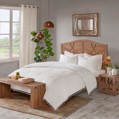 Olliix Lillian Cotton Comforter Set Ivory