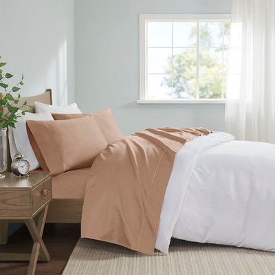 Olliix 600 Thread Count Pima Cotton Sheet Set Rose Gold