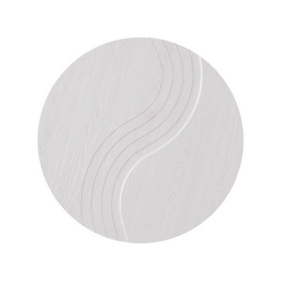 Olliix Olana Medallion MDF Wood Carved Wall Dcor Natural