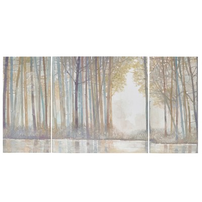 Olliix Forest Reflections Triptych 3-piece Canvas Wall Art Set Multi