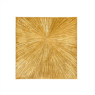 Olliix Sunburst Gold Hand Painted Dimensional Resin Wall Art Gold