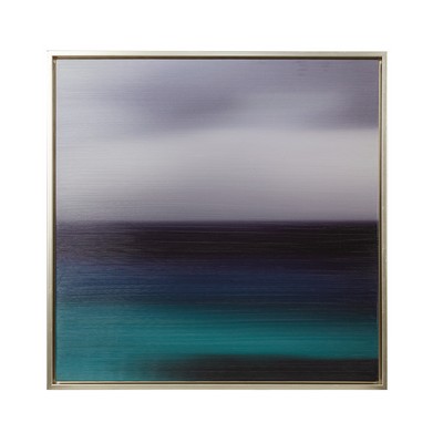 Olliix Blue Seascape Framed Canvas Wall Art Blue