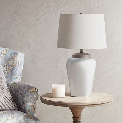 Olliix Jemma Ceramic Table Lamp White