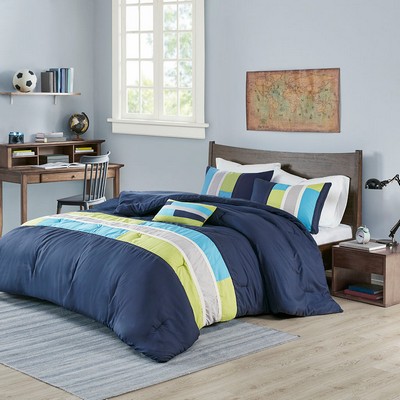 Olliix Pipeline Comforter Set Navy