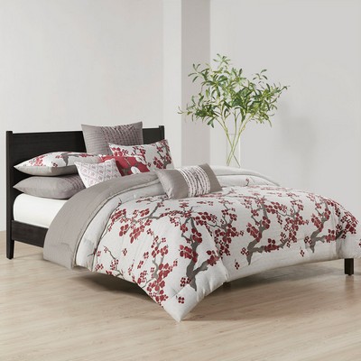 Olliix Cherry Blossom Comforter Mini Set Multi