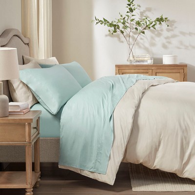 Olliix Rayon from Bamboo 4PC Sheet Set Aqua