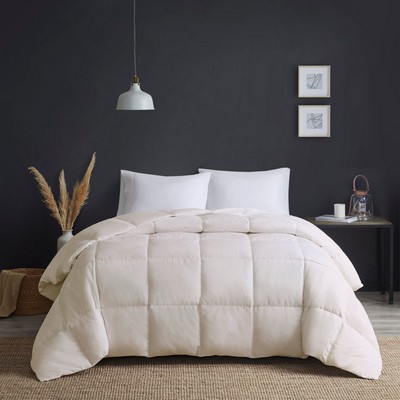 Olliix Heavy Warmth Goose Feather and Down Oversize Comforter Cream