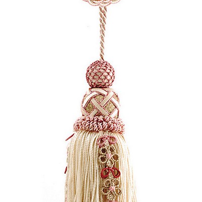 Scalamandre Trim SIECLE SINGLE TASSEL W/ROSETTE RASPBERRY