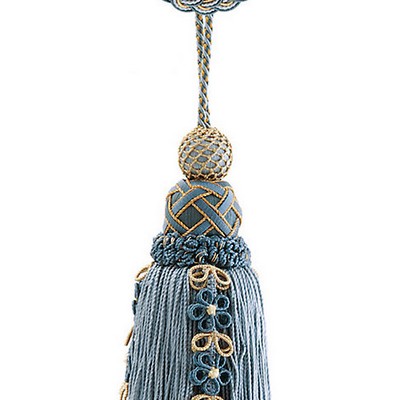 Scalamandre Trim SIECLE SINGLE TASSEL W/ROSETTE FRENCH BLUE