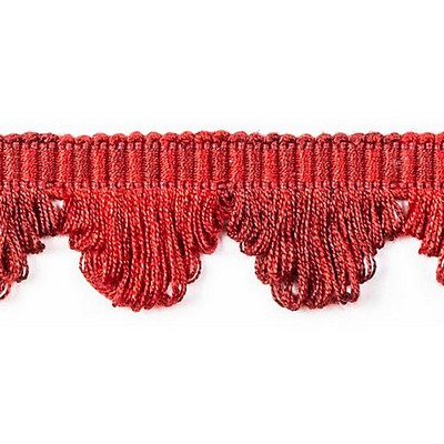 Scalamandre Trim FRANGE TORSE SCALLOPED FRINGE RUBIS