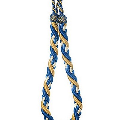 Scalamandre Trim SAFARI ROPE TIEBACK ROYAL BLUE / GOLD