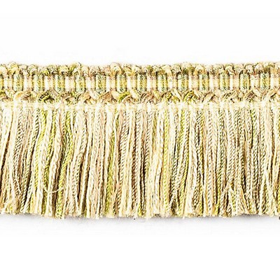 Scalamandre Trim MILADY BRUSH FRINGE JADE/CREAM