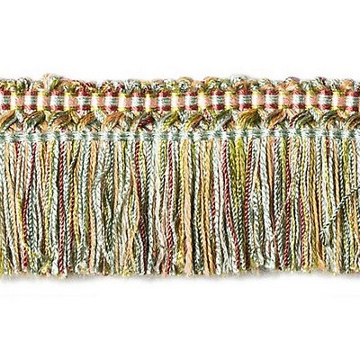 Scalamandre Trim MILADY BRUSH FRINGE SEAFOAM/ROSE/CHARTREUSE