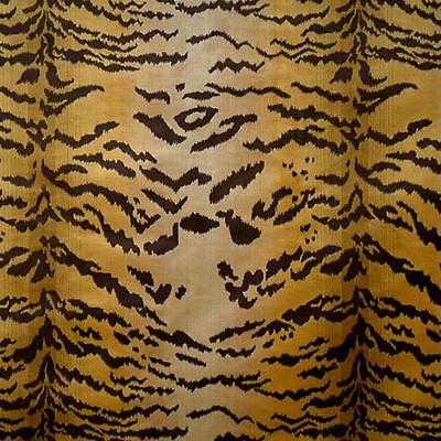 Scalamandre TIGRE IVORY, GOLD & BLACK