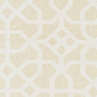 Scalamandre LINEN LATTICE NATURAL & IVORY