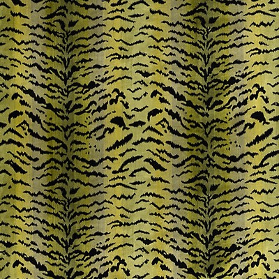 Scalamandre TIGRE - SILK GREENS & BLACK