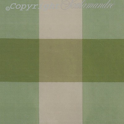 Scalamandre WOODLAND CHECK GREEN & IVORY