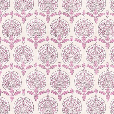 Scalamandre Wallcoverings KARANFIL BLOCK PRINT WALLPAPER ROSE PETAL