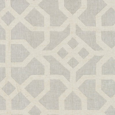 Scalamandre LINEN LATTICE NICKEL & GREIGE