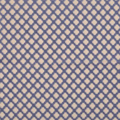 Scalamandre POMFRET BLUE ON BEIGE