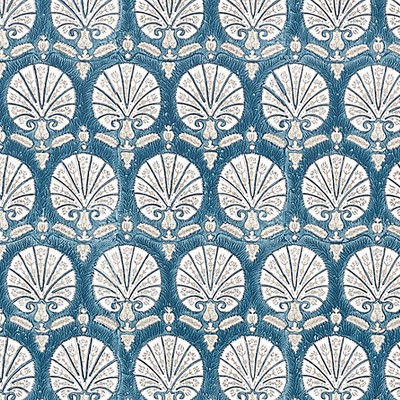 Scalamandre Wallcoverings KARANFIL BLOCK PRINT WALLPAPER INDIGO