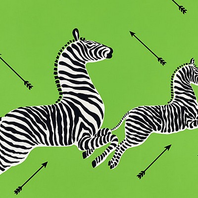 Scalamandre Wallcoverings ZEBRAS - WALLPAPER LIMELIGHT