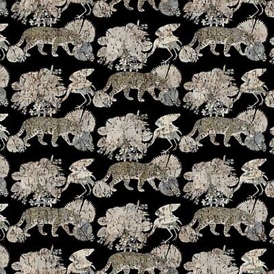 Scalamandre Wallcoverings LEOPARD WALK BLACK