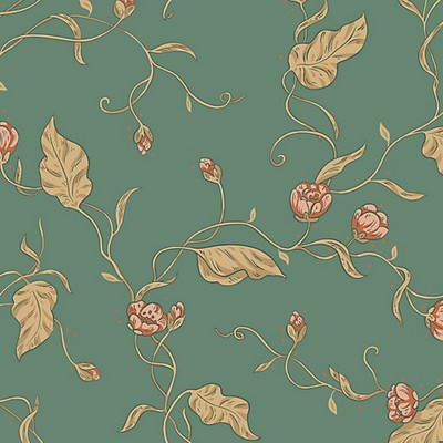 Scalamandre Wallcoverings ELMIRE EMERALD