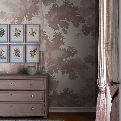 Scalamandre Wallcoverings RAPHAEL FOREST - MURAL BLUSH