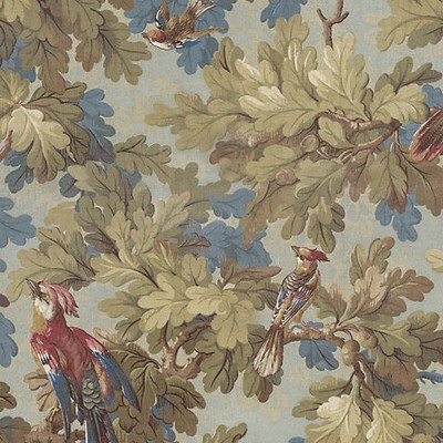 Scalamandre Wallcoverings BENJAMIN - MURAL FOREST GREEN